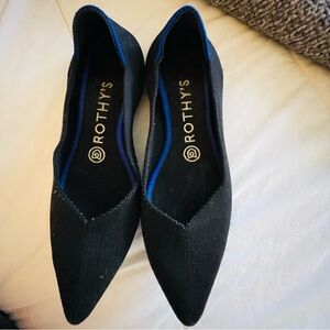 Rothy's Black and Blue Flats